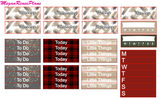 Warm & Cozy Buffalo Plaid Themed Weekly Kit (multiple options) for the Erin Condren Life Planner Vertical - MeganReneePlans