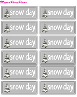 Snow Day Mini Sheet - MeganReneePlans