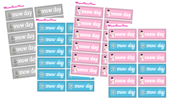 Snow Day Mini Sheet - MeganReneePlans