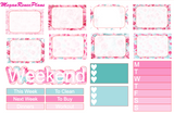 Valentine's Day Weekly Kit for the Erin Condren Life Planner Vertical - MeganReneePlans
