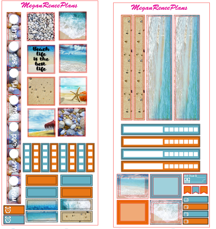 Beach Life HOBONICHI WEEKS 2 page Kit - MeganReneePlans