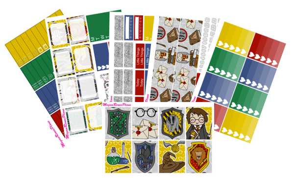 Harry Potter Themed Weekly Kit for the Erin Condren Life Planner Vertical - MeganReneePlans