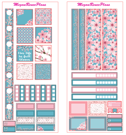 Cherry Blossom HOBONICHI WEEKS 2 page Kit - MeganReneePlans
