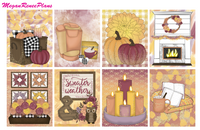 Fall Sweater Weather Weekly Kit for the Erin Condren Life Planner - MeganReneePlans