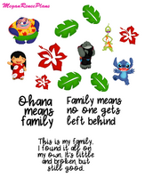 Lilo and Stitch Inspired Mini Deco Quote Sheet - MeganReneePlans