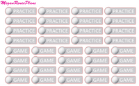 Golf Practice Golf Game functional stickers - MeganReneePlans