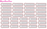 Volleyball Practice Volleyball Game Functional Stickers - MeganReneePlans