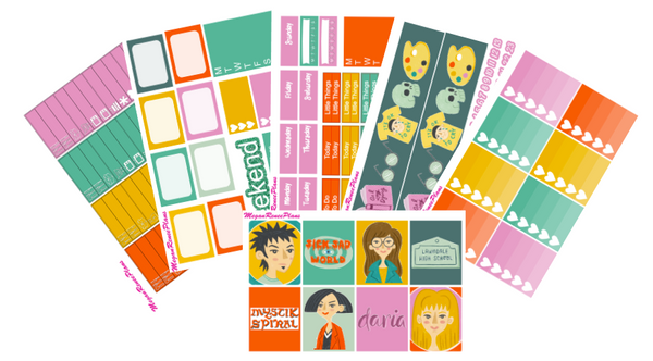 Daria Themed Weekly Kit for the Classic Happy Planner - MeganReneePlans