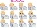 Sleepover Boy or Girl multiple hair colors Matte Planner Stickers - MeganReneePlans