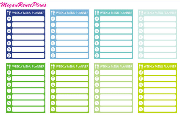 5 Row Weekly Habit Tracker Stickers - Lemon & Lime – Stickers by