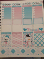 Frosty Friends Weekly Kit for the Erin Condren Vertical Life Planner - MeganReneePlans