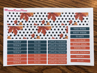 Fall Fox Autumn Owl Weekly Kit for the Classic Happy Planner - MeganReneePlans
