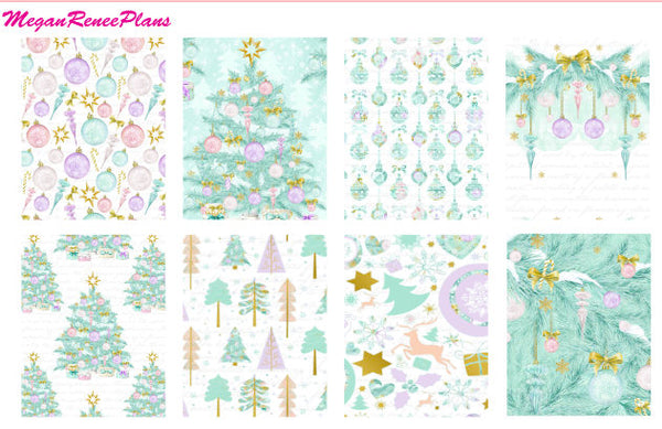 Merry and Bright Winter Weekly Kit for the Erin Condren Life Planner Vertical - MeganReneePlans