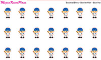 Baseball Boy / Baseball Kid / Baseball Planner Stickers - MeganReneePlans