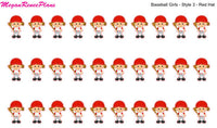 Baseball Girl / Baseball Kid / Baseball Planner Stickers - MeganReneePlans