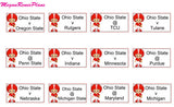 College Football Schedule Planner Stickers for the 2019 Season - all teams avail - MeganReneePlans