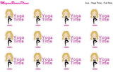 Yoga / Yoga Time / Yoga Class Functional Character Planner Stickers - MeganReneePlans
