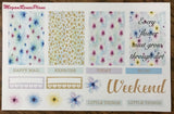 Pastel Flowers Weekly Kit for the Erin Condren Life Planner Vertical - MeganReneePlans
