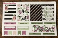 Life in Bloom Weekly Sticker Kit for the Erin Condren Vertical Life Planner - MeganReneePlans
