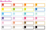 Flag Appointment Labels Rainbow Colors Matte Planner Stickers - MeganReneePlans