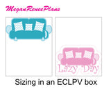 Lazy Day Couch, Couch, Matte Planner Stickers - MeganReneePlans
