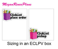 Kroger Click List Grocery Order Shopping Planner Stickers - MeganReneePlans
