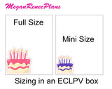 Happy Birthday Birthday Cake Planner Stickers  Birthday Planner Stickers - MeganReneePlans