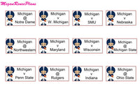College Football Schedule Planner Stickers for the 2019 Season - all teams avail - MeganReneePlans