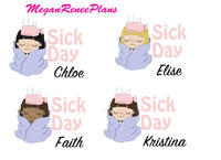 Sick Day Planner Stickers - MeganReneePlans