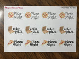 Pizza Night / Order Pizza / Matte Planner Stickers - MeganReneePlans