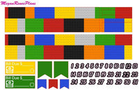 Brick Building Lego Inspired Weekly Kit for the Erin Condren Life Planner Vertical - MeganReneePlans
