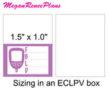 Diabetic Blood Sugar Tracker Glucose Monitor Matte Planner Stickers - MeganReneePlans