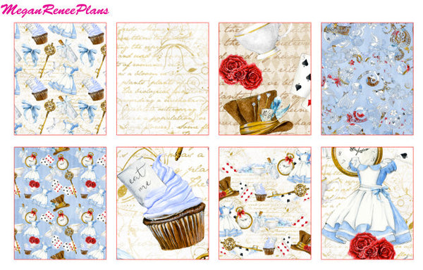 Alice in Wonderland Inspired Weekly Kit for the Classic Happy Planner - MeganReneePlans