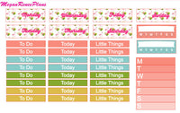 Flamingo Summer Weekly Kit for the MAMBI Classic Happy Planner - MeganReneePlans