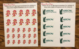 Arrow or Flash themed matte planner stickers - MeganReneePlans